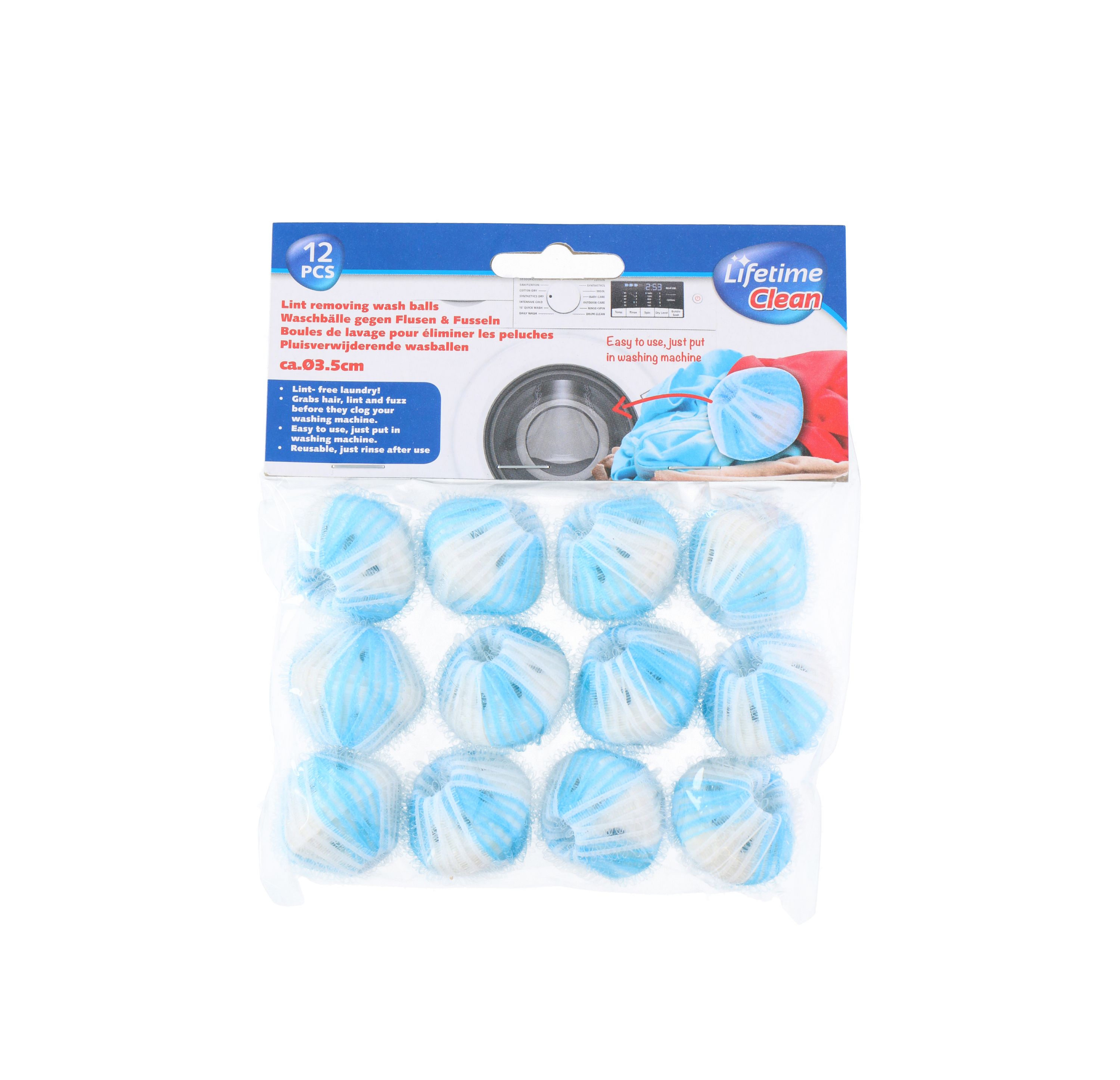 Waschball Haarfänger 12er Set