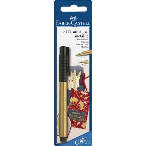 FABER-CASTELL Tuschestift PITT Artist Pen metallic, einzeln