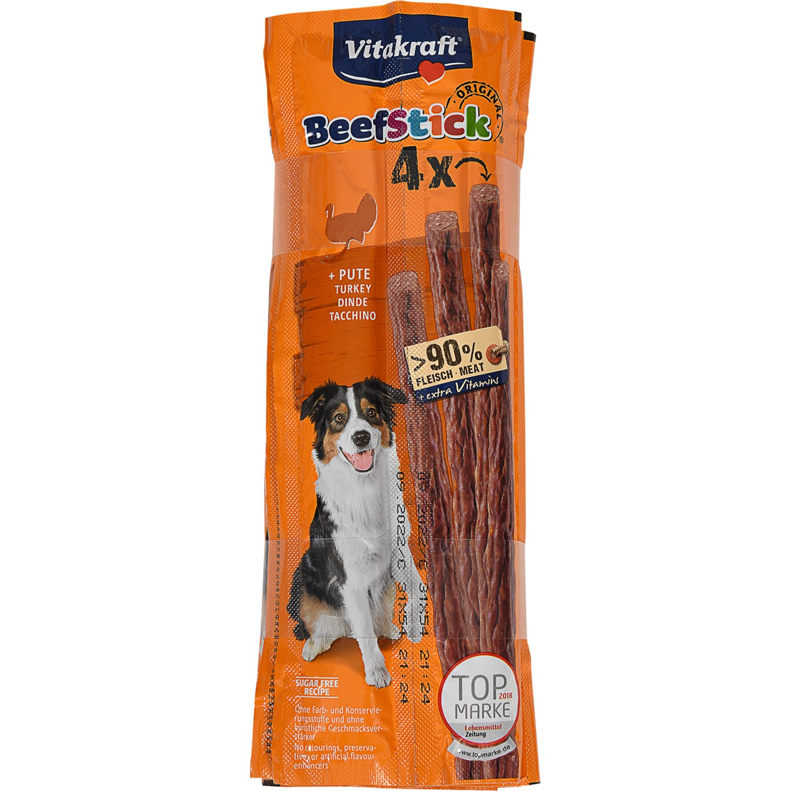 Vitakraft Beef-Stick Pute Hund 4 x 4