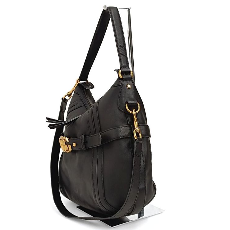 Gucci Vintage Gucci Shoulder Bag Black