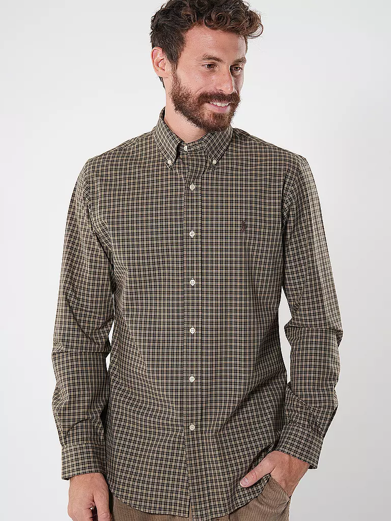POLO RALPH LAUREN Hemd Custom Fit  olive