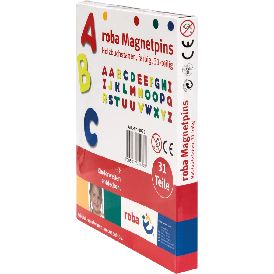 roba Holzmagnetbuchstaben, 31-teilig