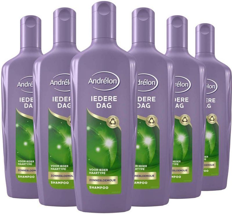 Andrélon Iedere Dag Shampoo - 6 x 300 ml - Voordeelverpakking
