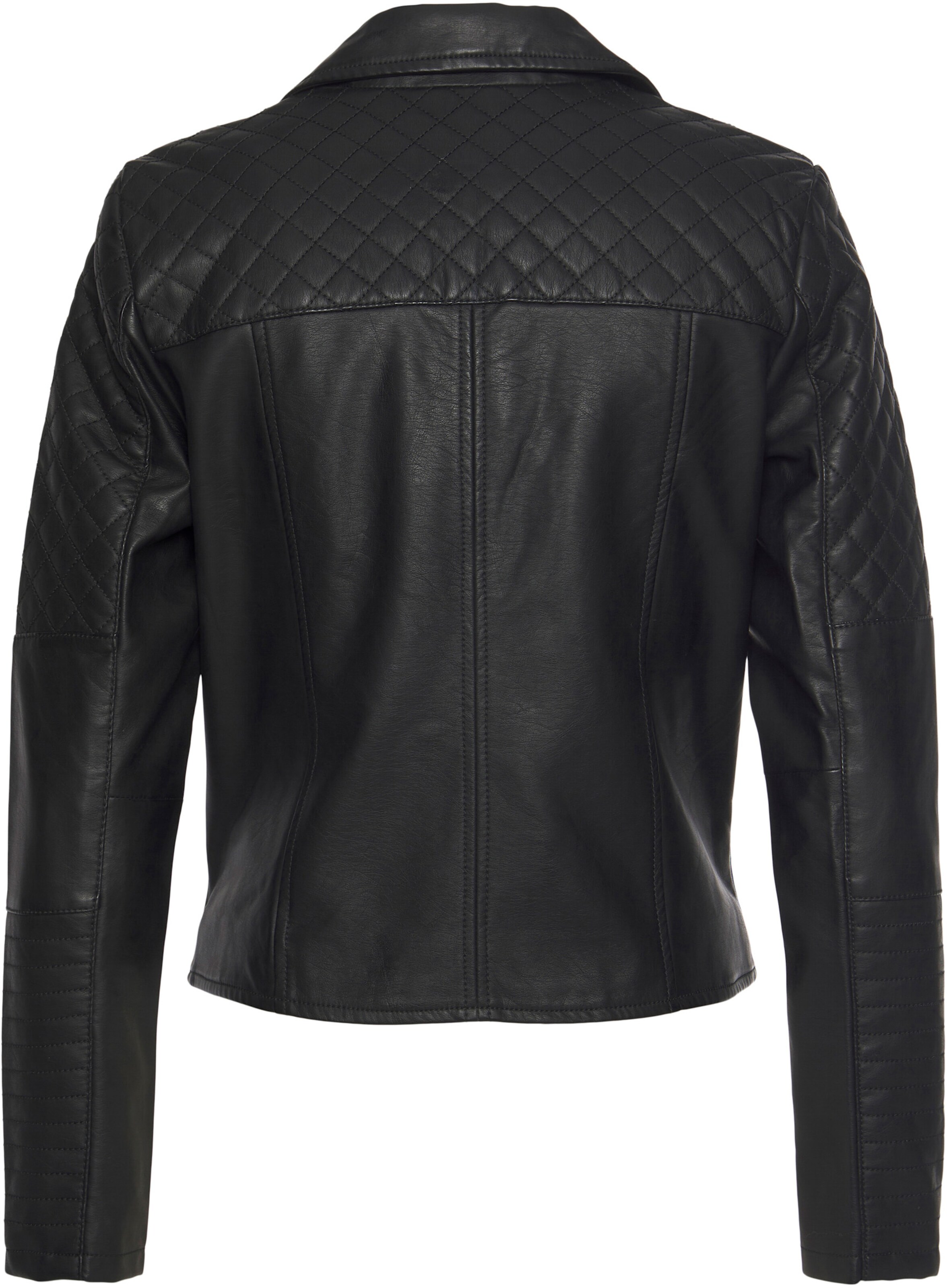 LASCANA Lederimitatjacke in schwarz