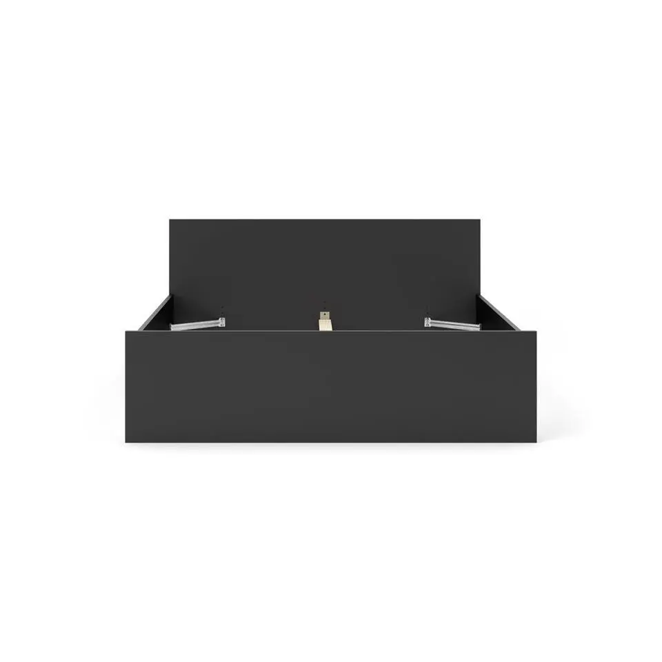 Bed Naia - mat zwart - 160x200 cm