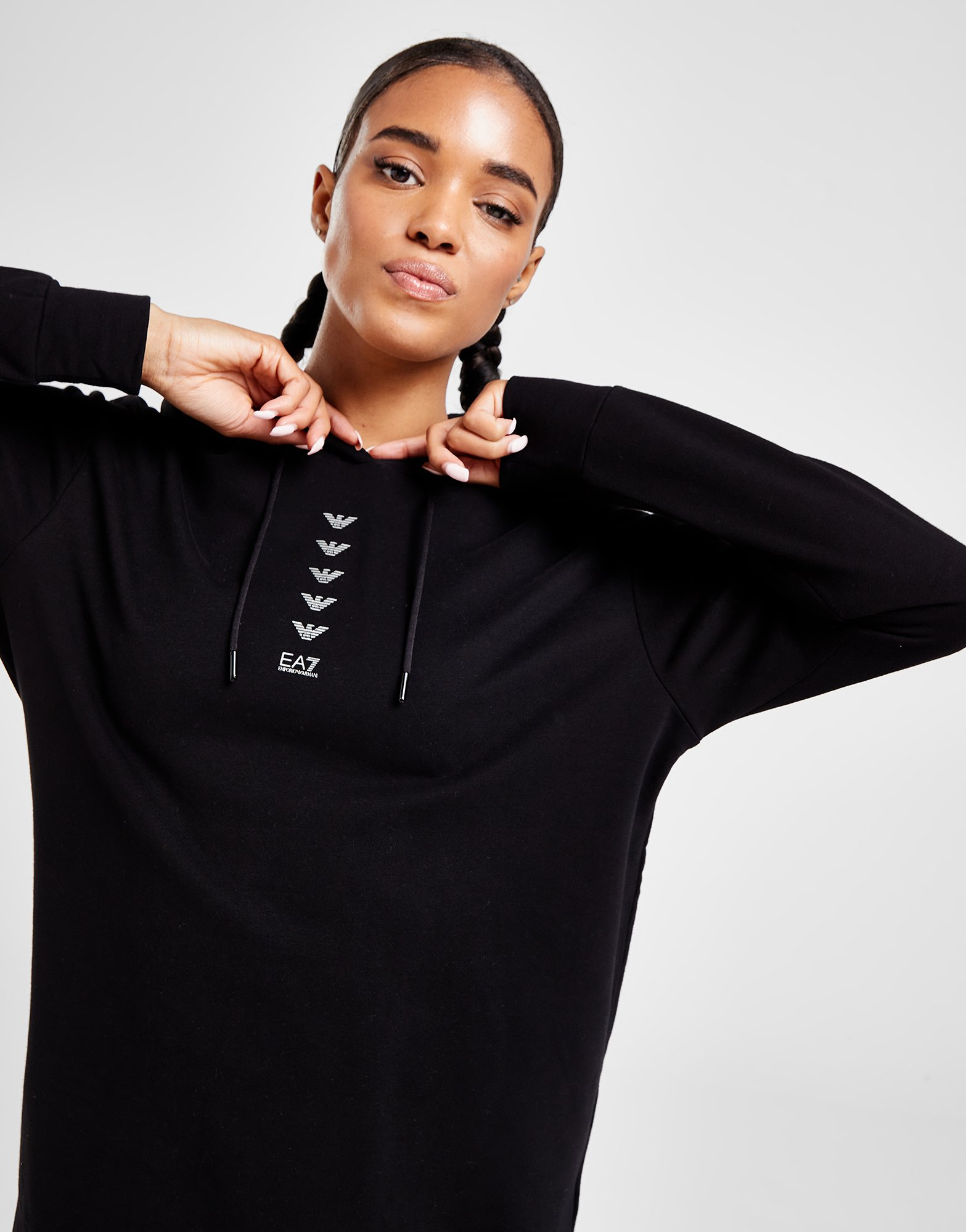 Emporio Armani EA7 Sweat à Capuche Eagle Femme