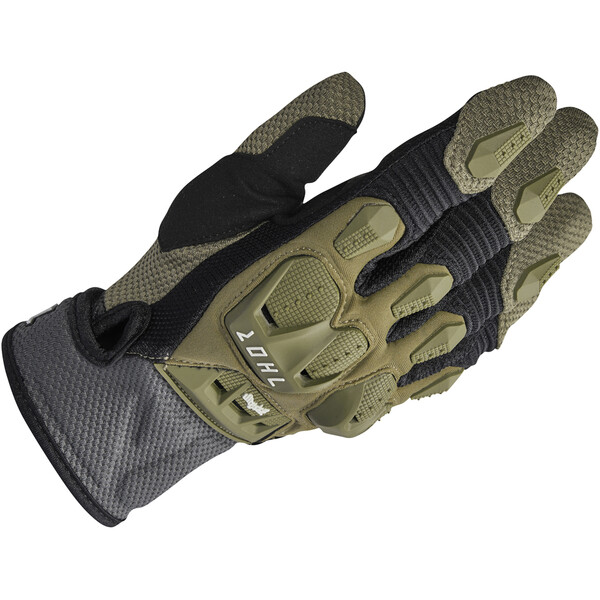 Thor Motocross - Gants Terrain Kaki / Charcoal