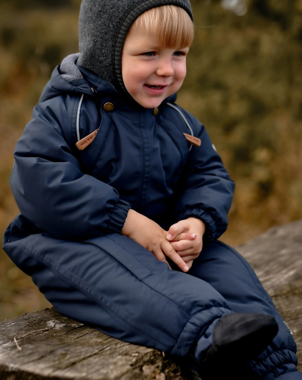 Schneeanzug BABY SOLID in blue nights