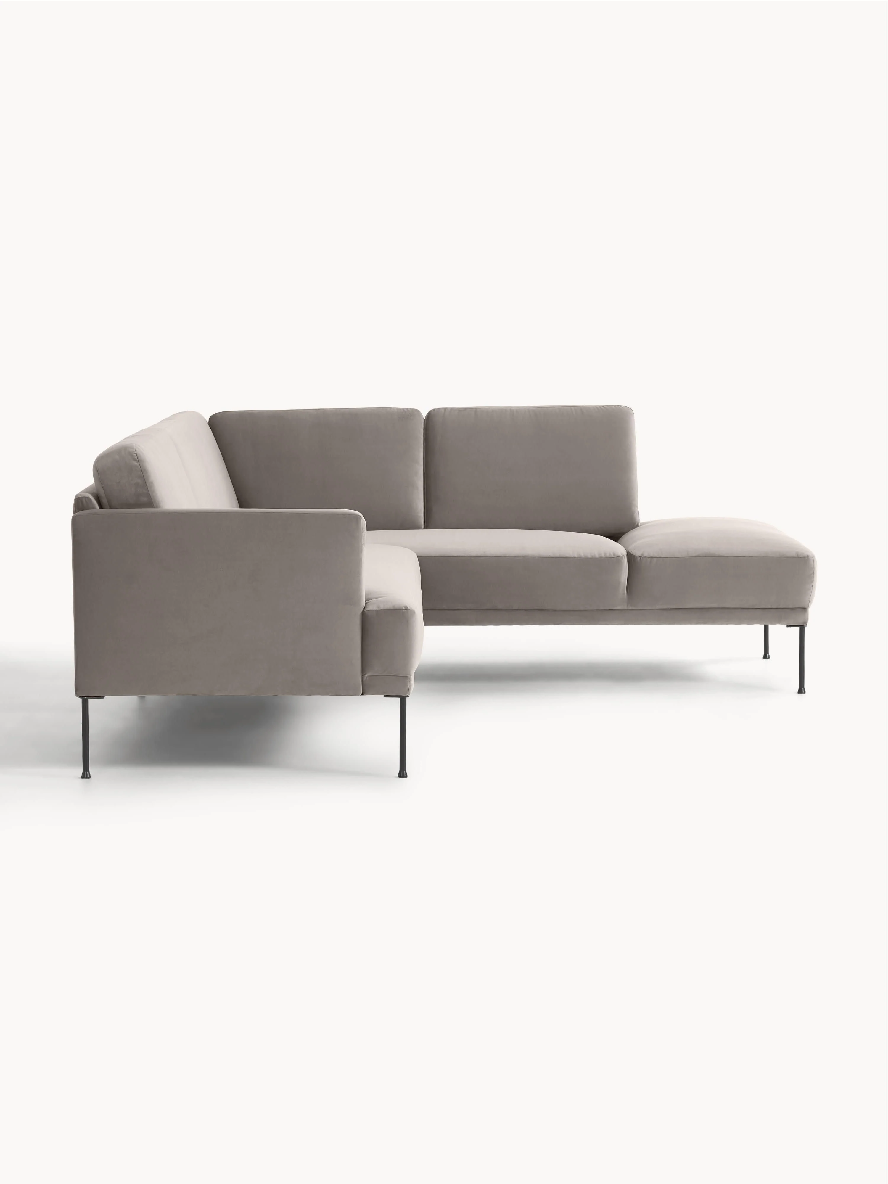 Fluwelen hoekbank Fluente