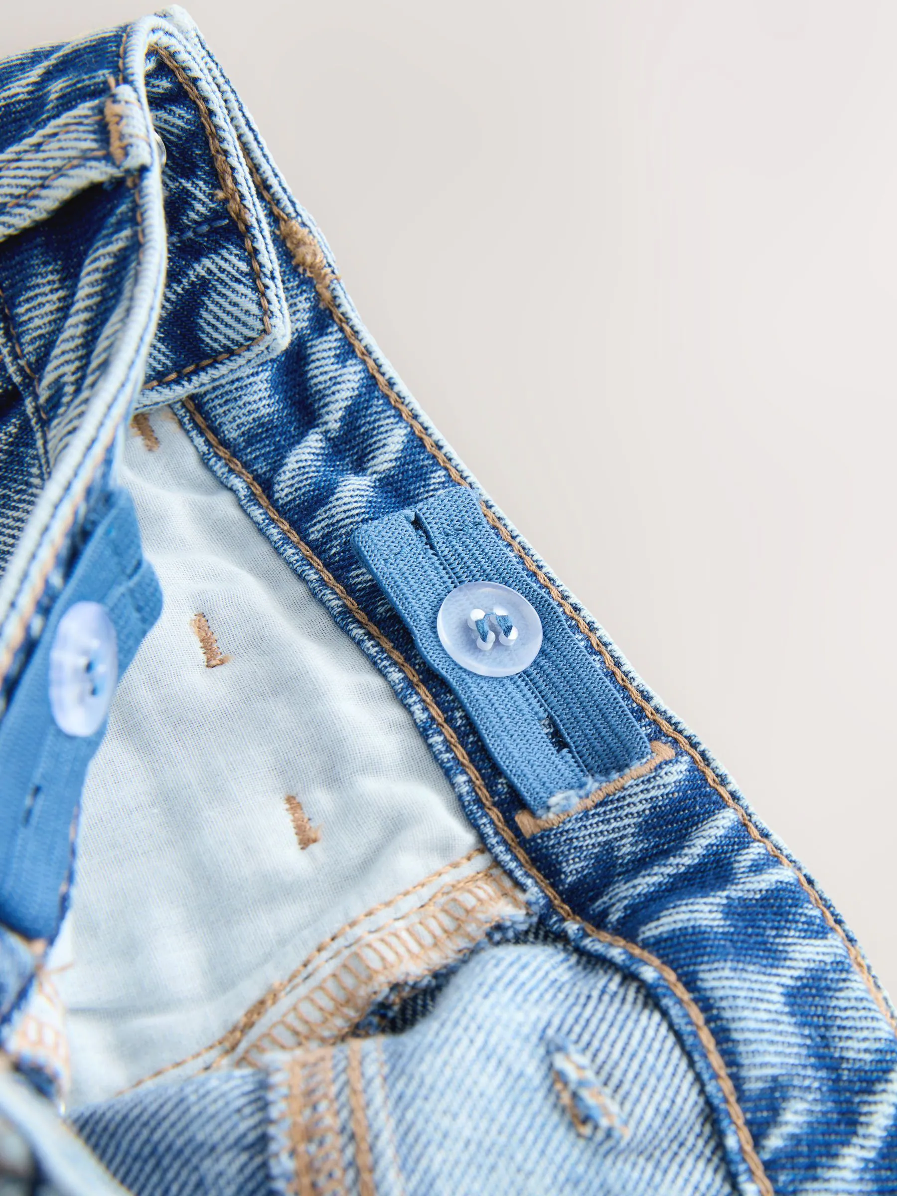 Normaal blauw - Sequin Embroidered Denim Skirt (3-16yrs)