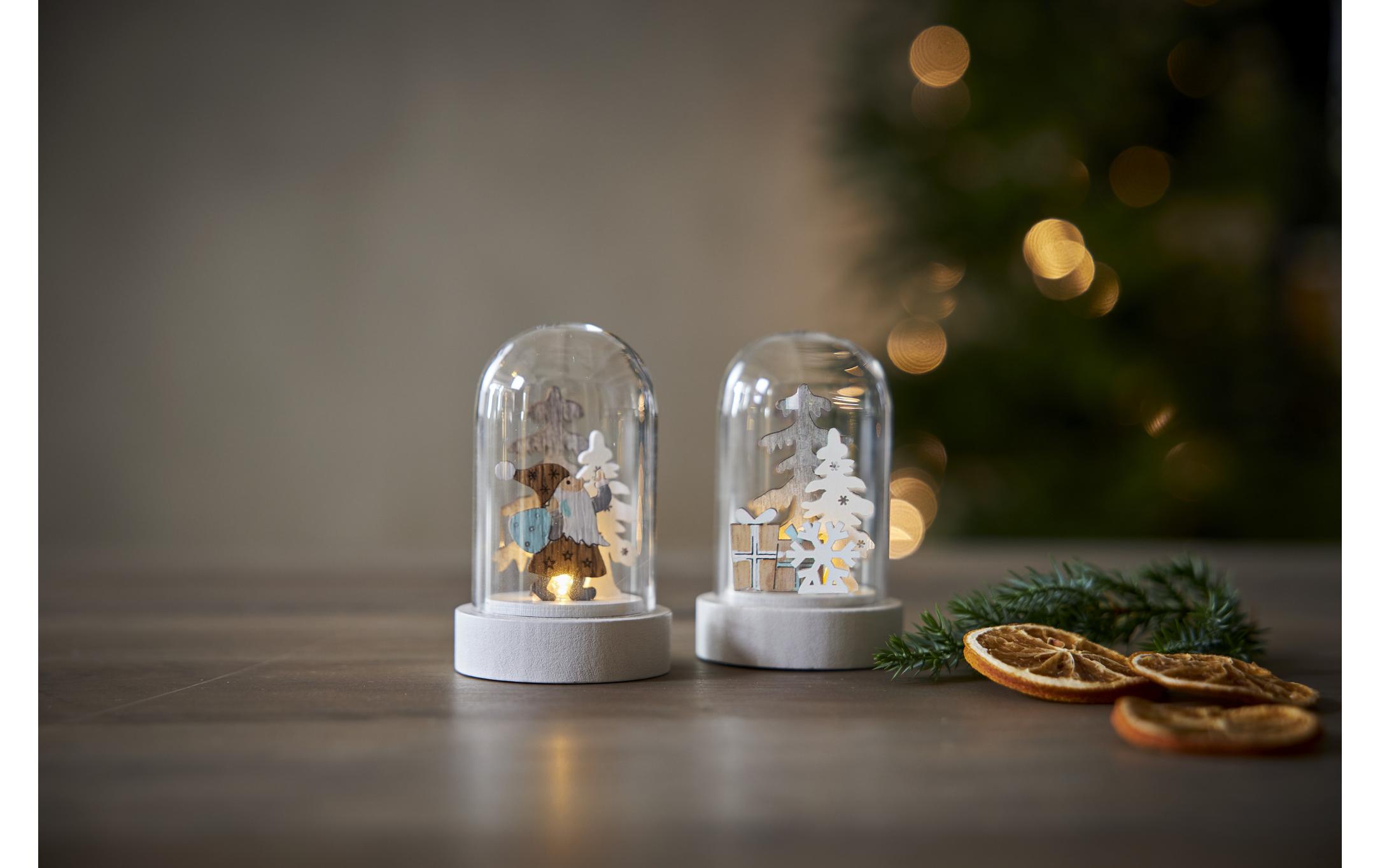 Glasdekoration Reinbek, Ø 5.5 cm, 2 StückLED Tischdekoration