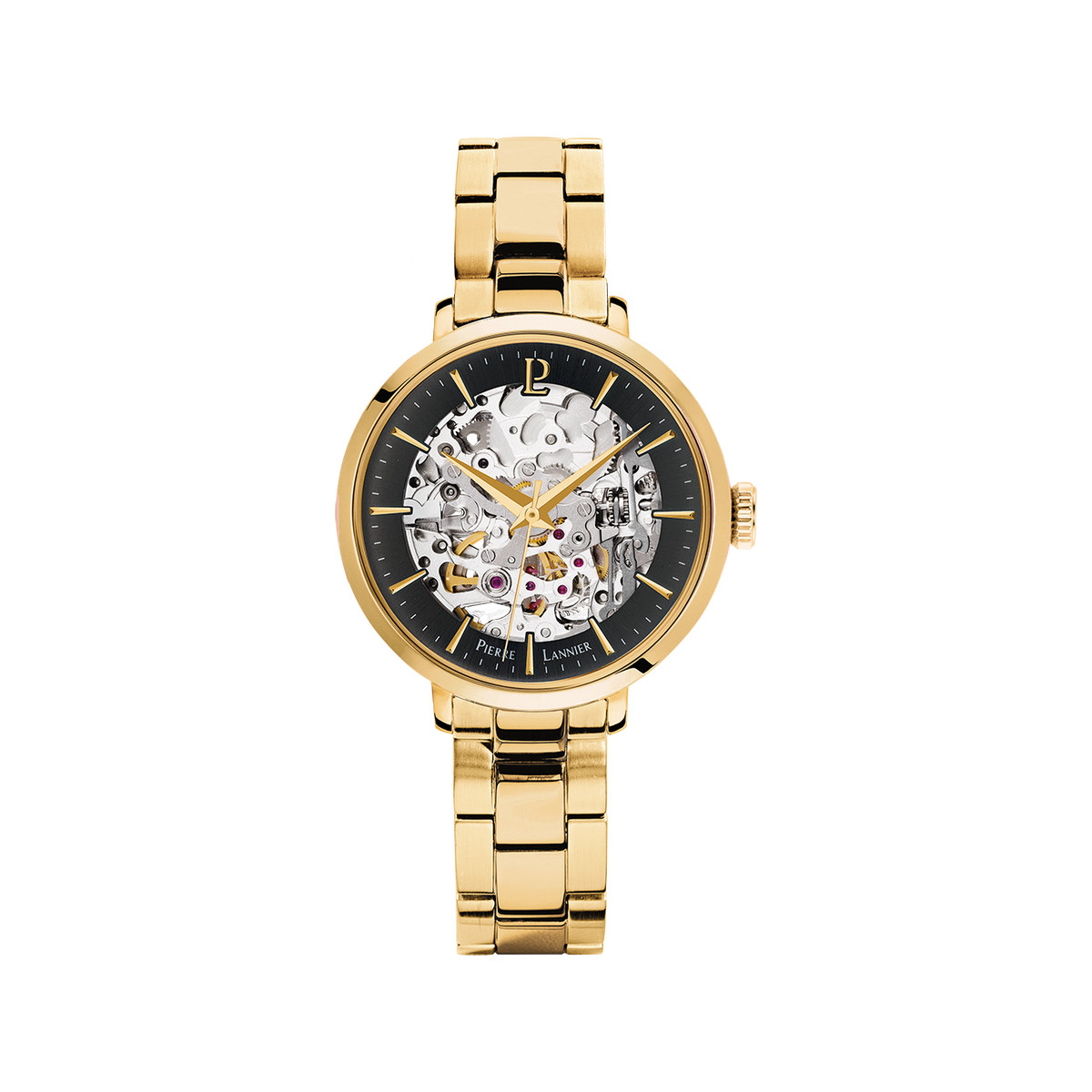 Montre PIERRE LANNIER Automatic femme automatique acier doré