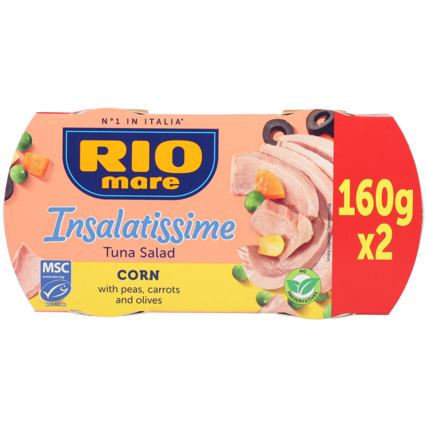 Rio mare Mais und Thunfischsalat 2x160g