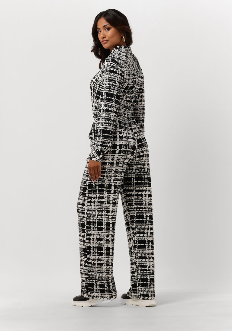 VANILIA zwarte vanilia jumpsuit duo check jumpsuit