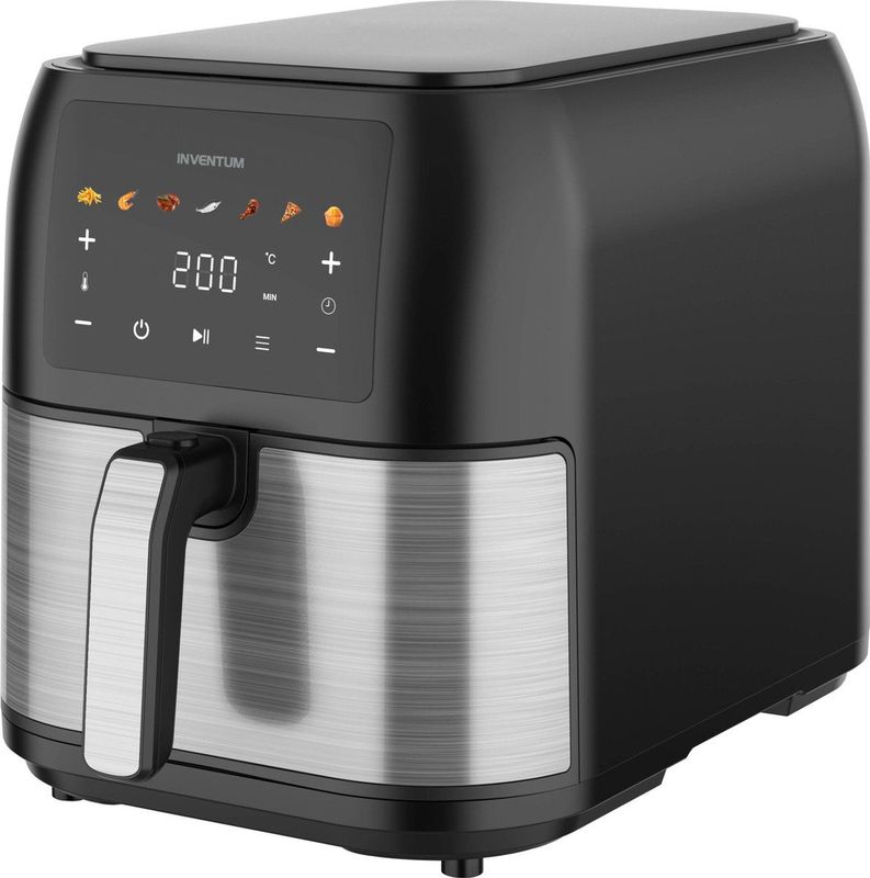 Inventum - GF801HLDB - Airfryer - Zwart/RVS - Inhoud 8 Liter