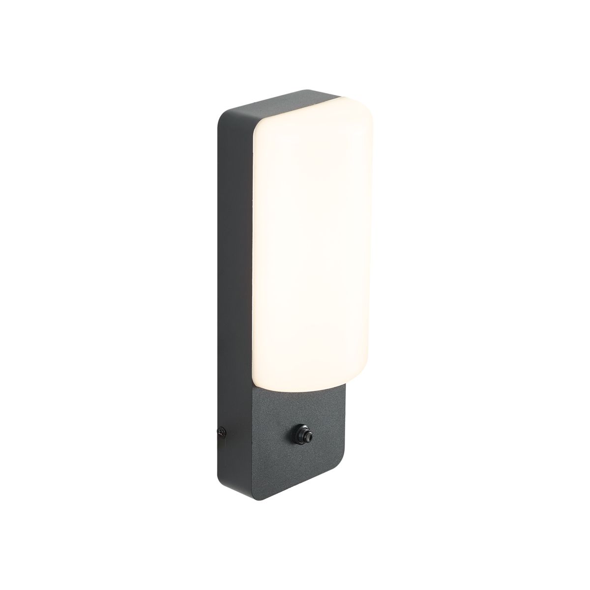 Buiten wandlamp zwart met schemersensor incl. LED - Shift