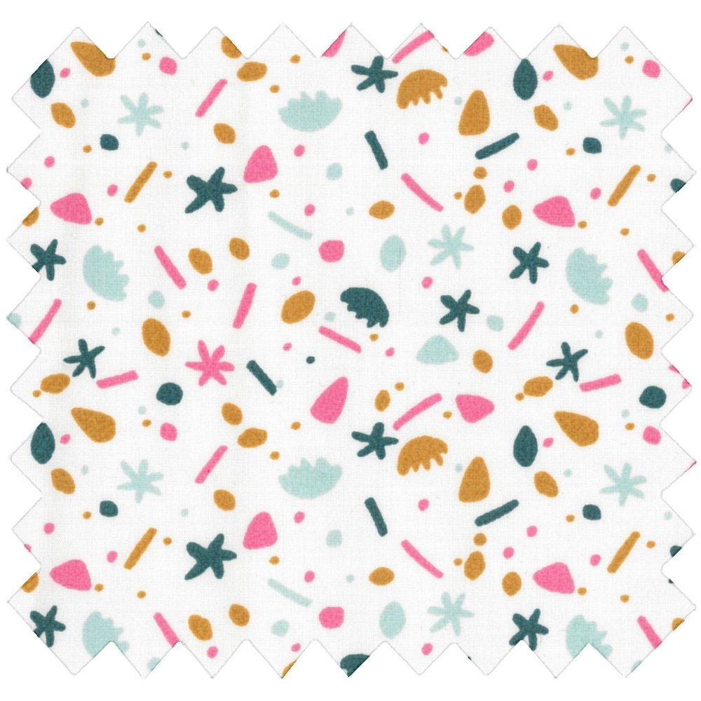 Coupon Tissu 50 Cm Bord De Mer