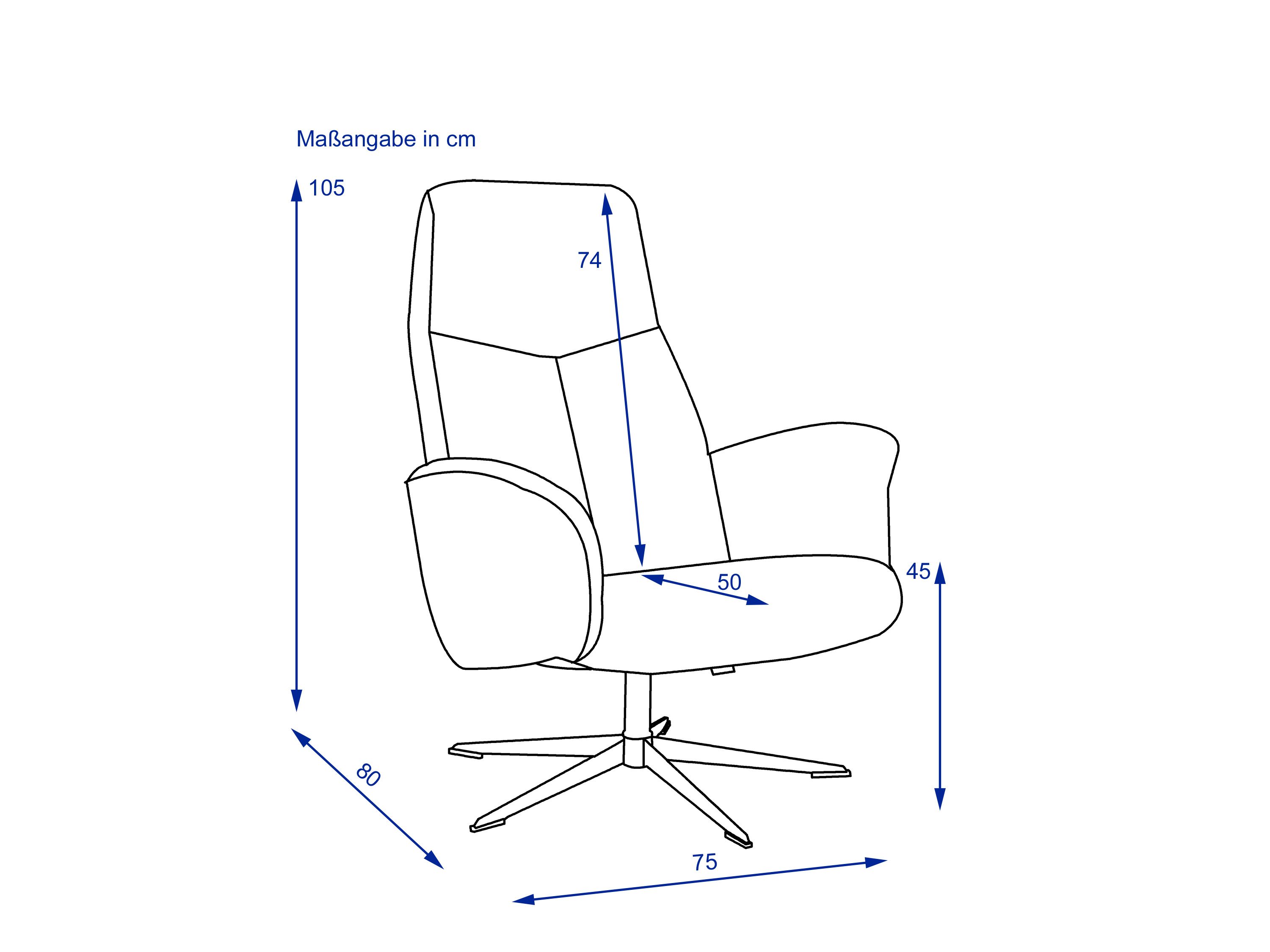Relaxsessel mit Hocker 3409