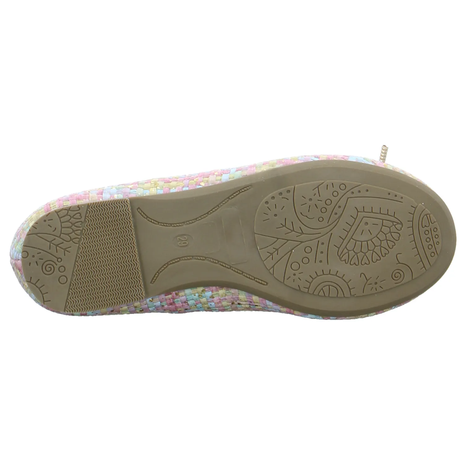INDIGO Mädchen-Ballerina Multicolor Textil  Festlicher Schuh