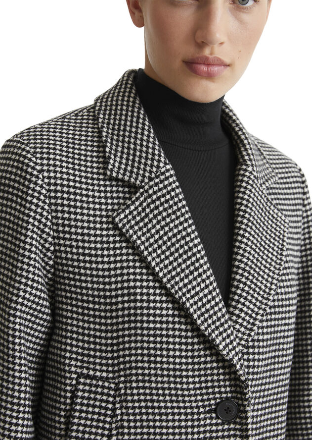 Marc O’Polo Houndstooth Wool coat Pepita 1