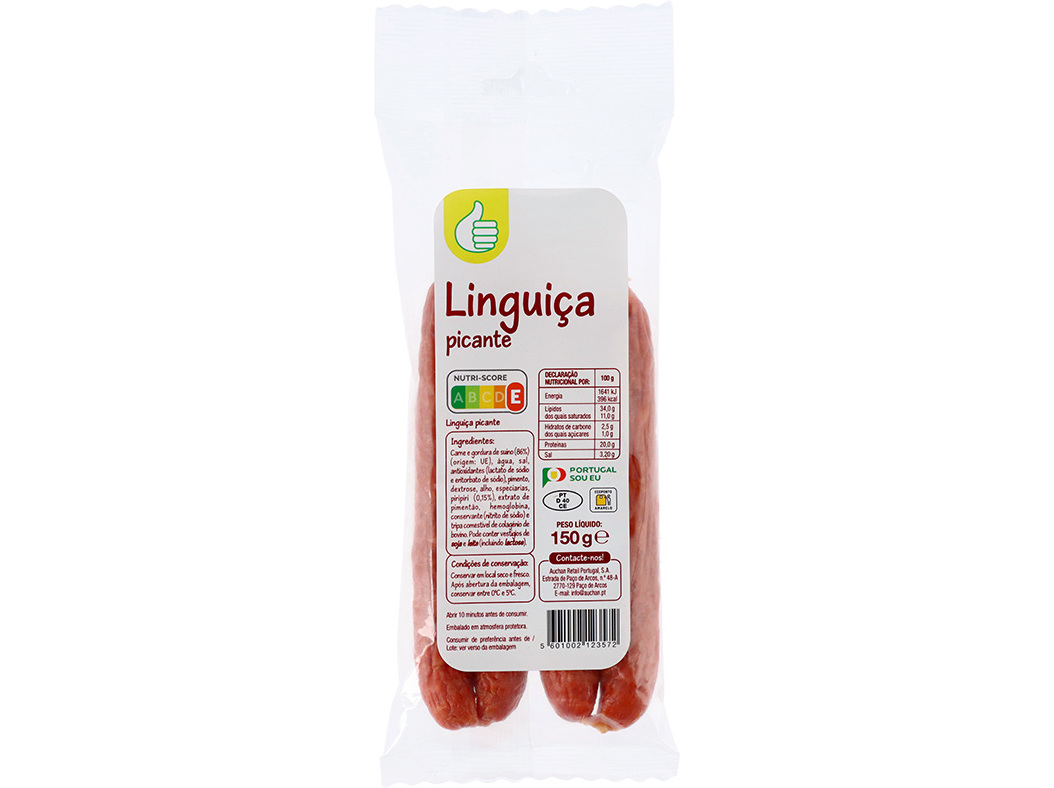 LINGUIÇA POLEGAR PICANTE 150 G