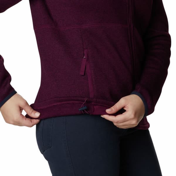 Veste polaire randonnée COLUMBIA SWEATER WEATHER FULL ZIP W MARIONBERRY HEATHER