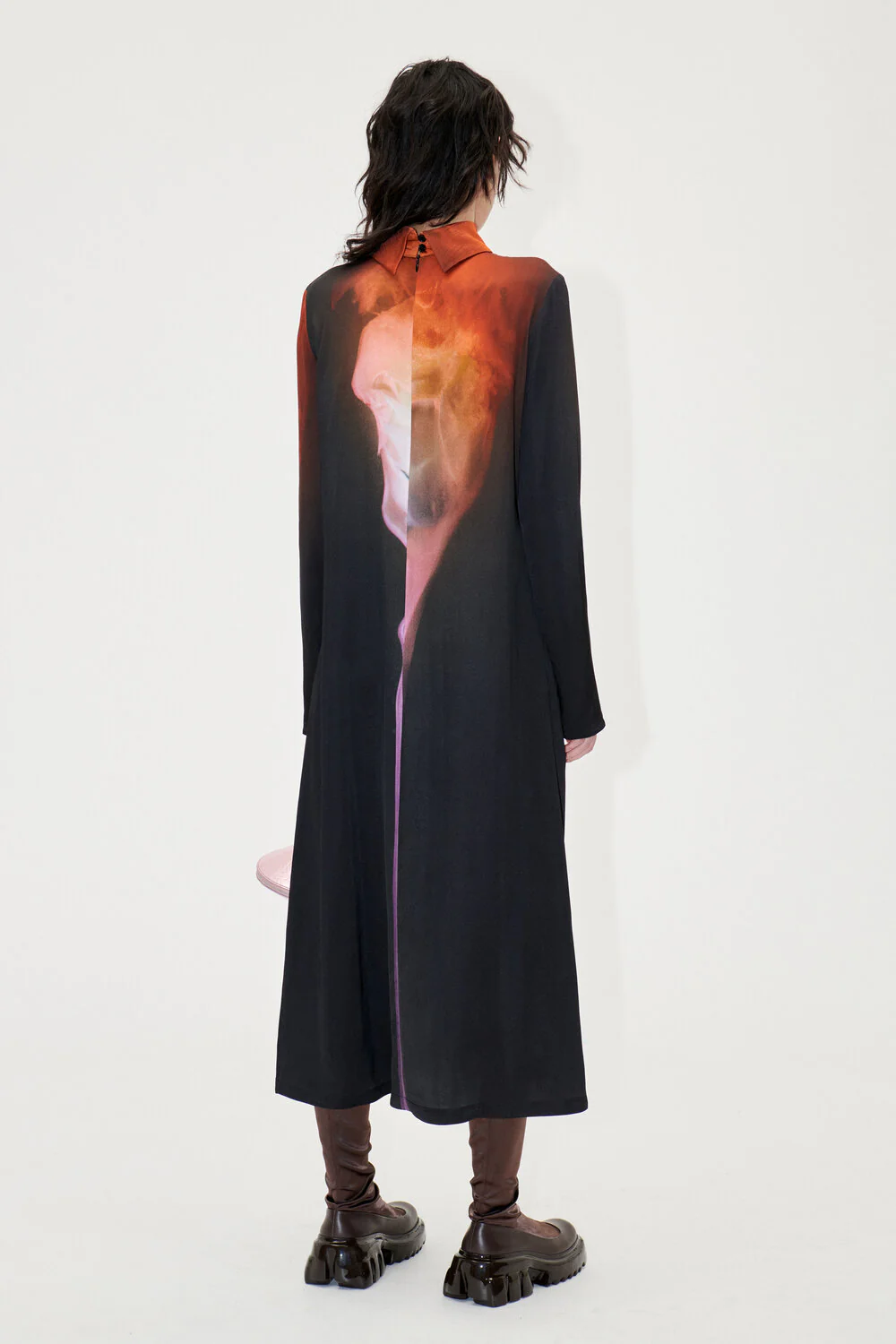 Stine Goya  Mille lang kjole -  Rose On Fire