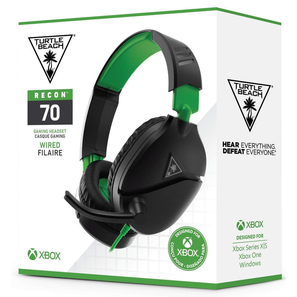 Turtle Beach Recon 70x Gaming-Headset für Xbox One, Xbox Series X, PS5, PS4, Switch, PC