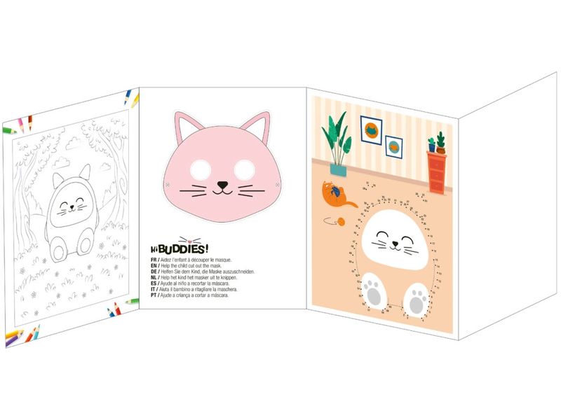 Big Ben Interactive KIDS Bluetooth-Lautsprecher Cat Portable Lautsprecher mit tierischem Design und Beleuchtung speziell für Kinder