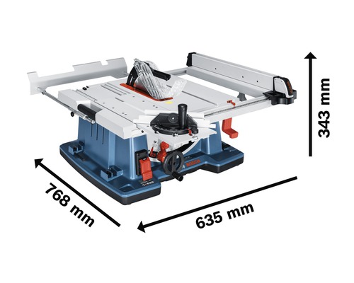 Bosch Professional GTS 10 XC tafelzaag inclusief 1 x cirkelzaagblad (Optiline Wood, 254 x 2,8/1,8 x 30 mm, 24 tanden) en accessoires