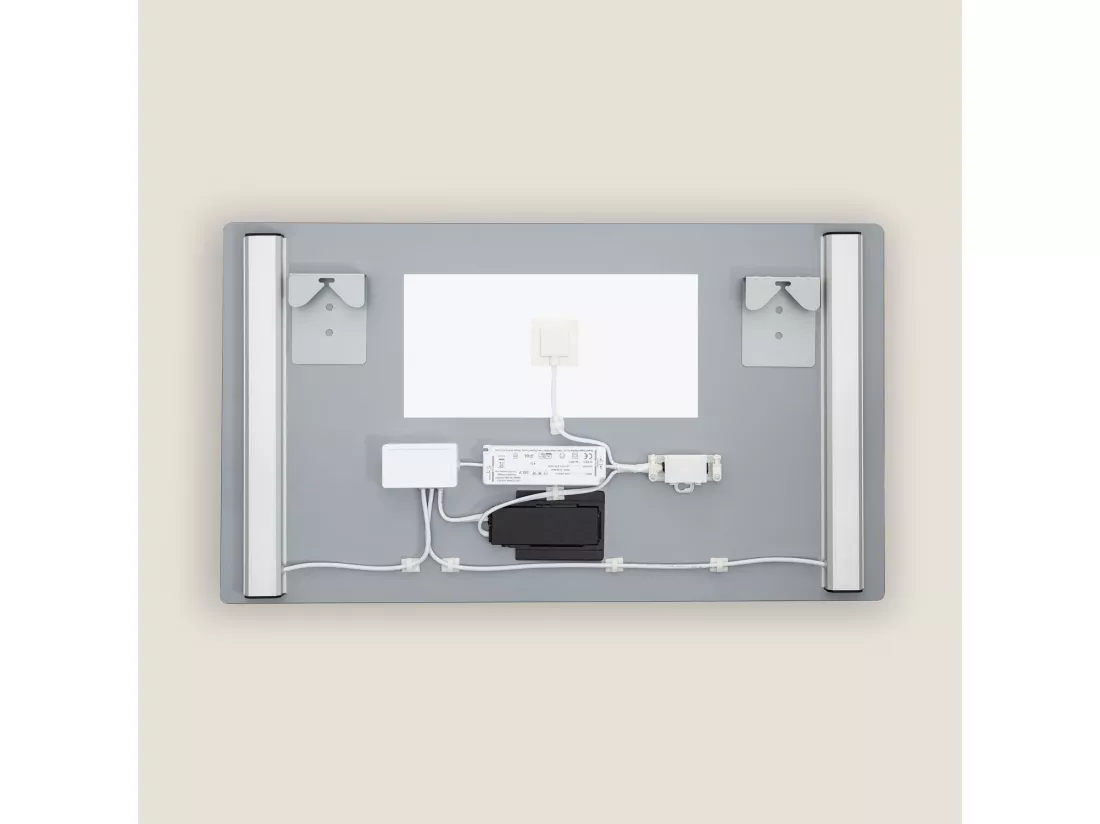 Miroir Salle de Bain avec Éclairage LED Anti-buée Similan 40x70 cm Sélectionnable (chaud-neutre-froid)