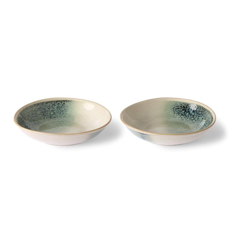 HKliving 70's Ceramic Curry kom set van 2 daybreak