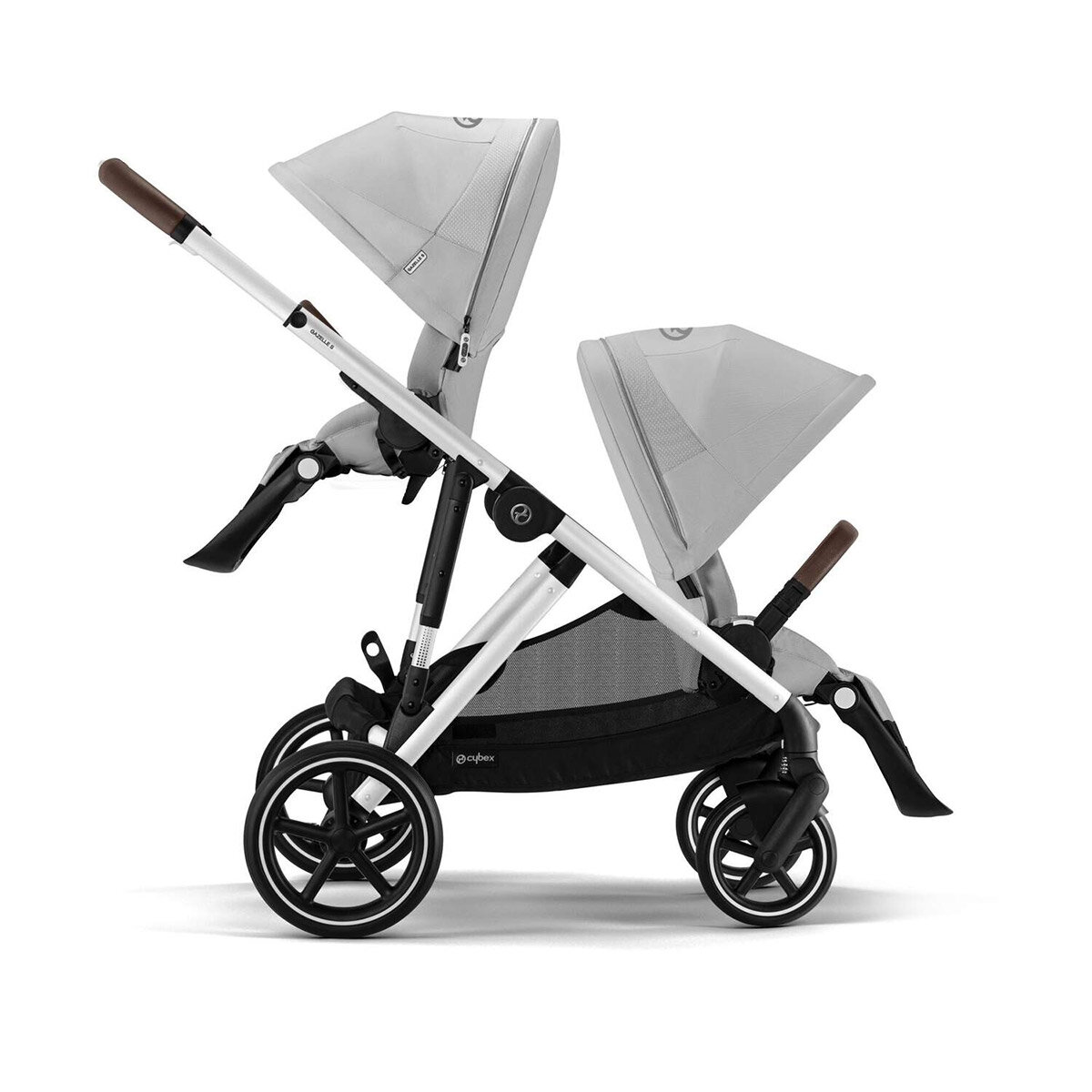 Cybex Cybex Gazelle S | 6in1 Set | Einzel- oder Geschwisterwagen | Lava Grey