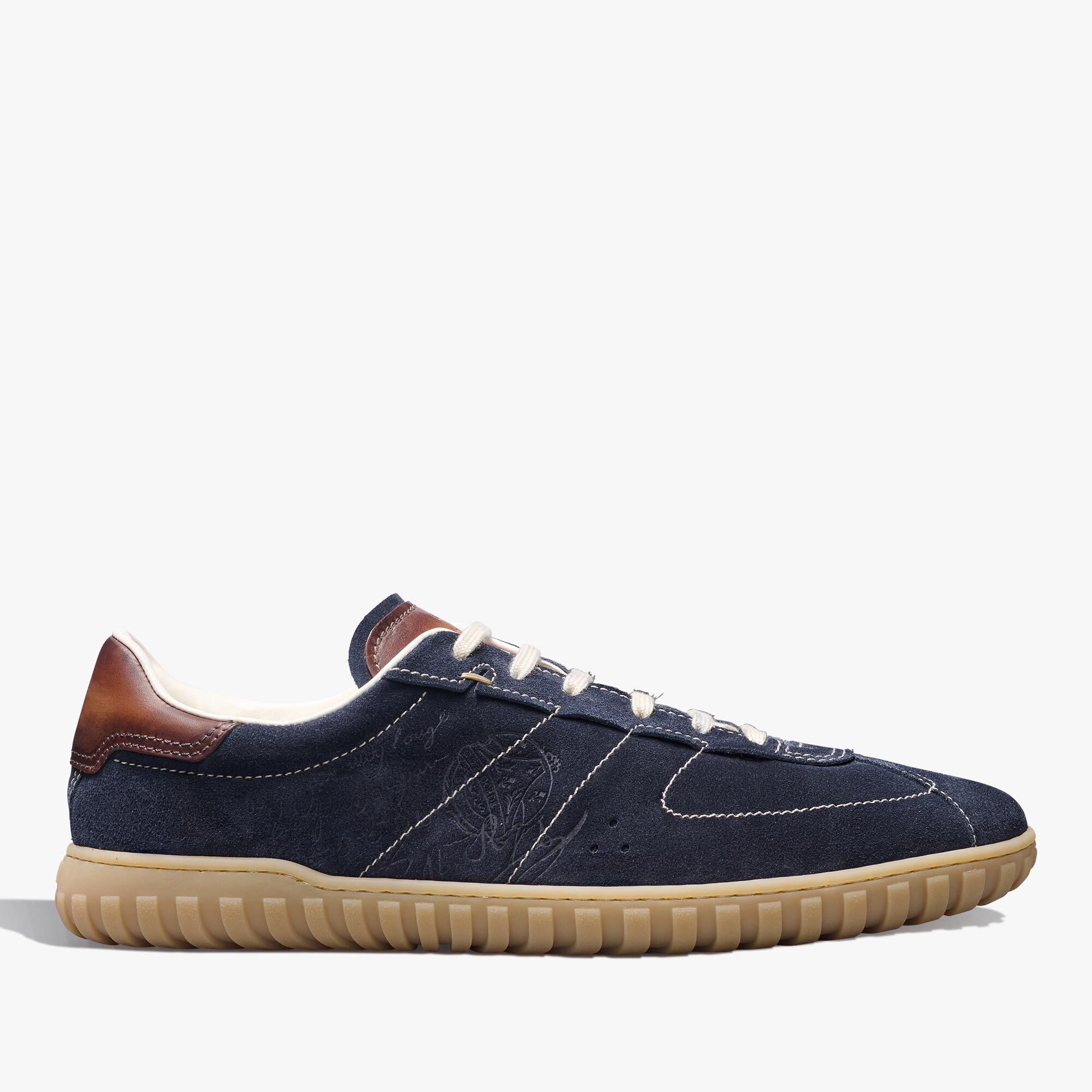 Sneaker Trainer En Suede Scritto