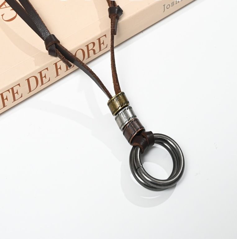 Lilafey - Hoop Alloy Hanger Koord Ketting