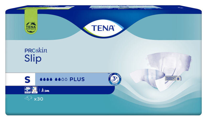 TENA Slip Plus bleier S 30 stk