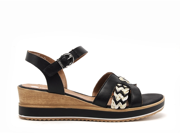 Remonte nu pieds talons femme d6461 noir