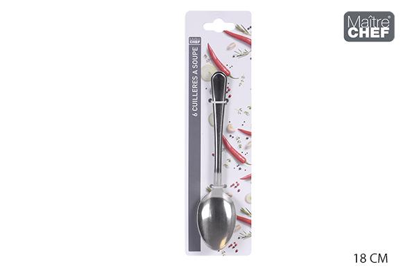 SET 6 CUILLERES A SOUPE INOX
