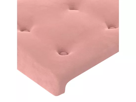 Têtes de lit 2 pcs Rose 80x5x78/88 cm Velours