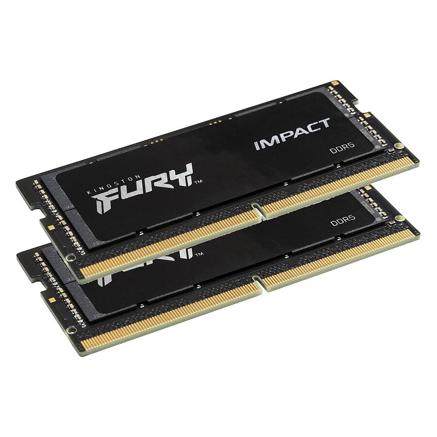 Kingston Fury Impact SO-DIMM - 2 x 16 Go (32 Go) - DDR5 4800 MHz - CL38