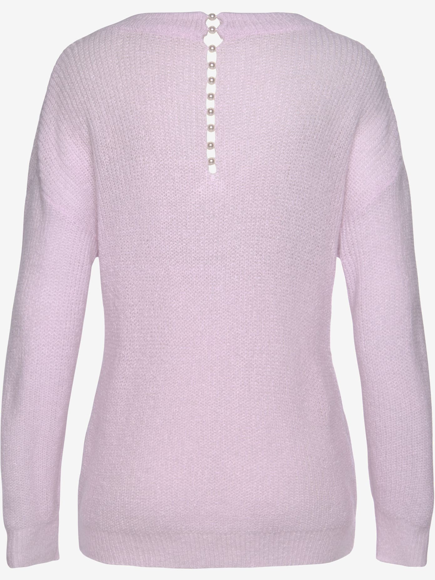 Pull à encolure en v pull en tricot avec perles