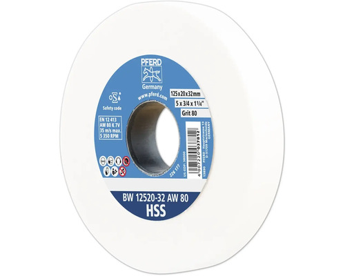 Slijpschijf PFERD Ø 125x20mm Asgat-Ø 32 mm A K80