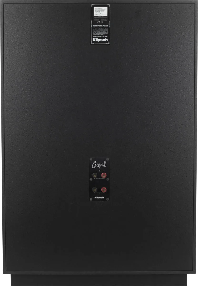 Klipsch Cornwall IV Noir (la paire) Enceintes colonne