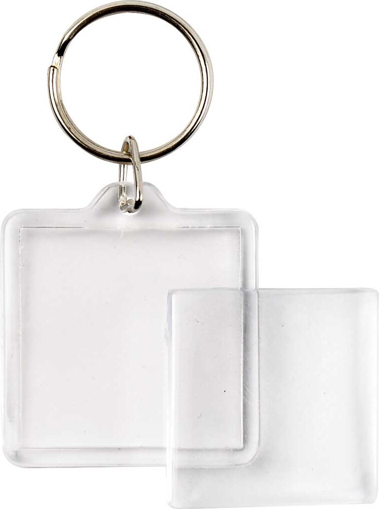 Nøgleringe Til Billede - Kvadrat - 40X40 MM - 25 Stk
