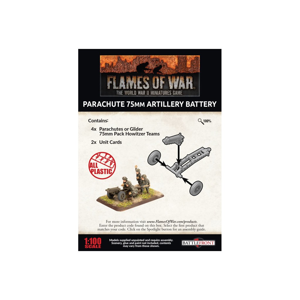 Flames of War - Parachute 75mm Artillery Battery