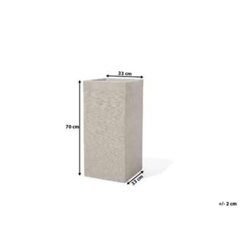 DION - Bloempot - Lichtbeige - Klei-vezelmengsel