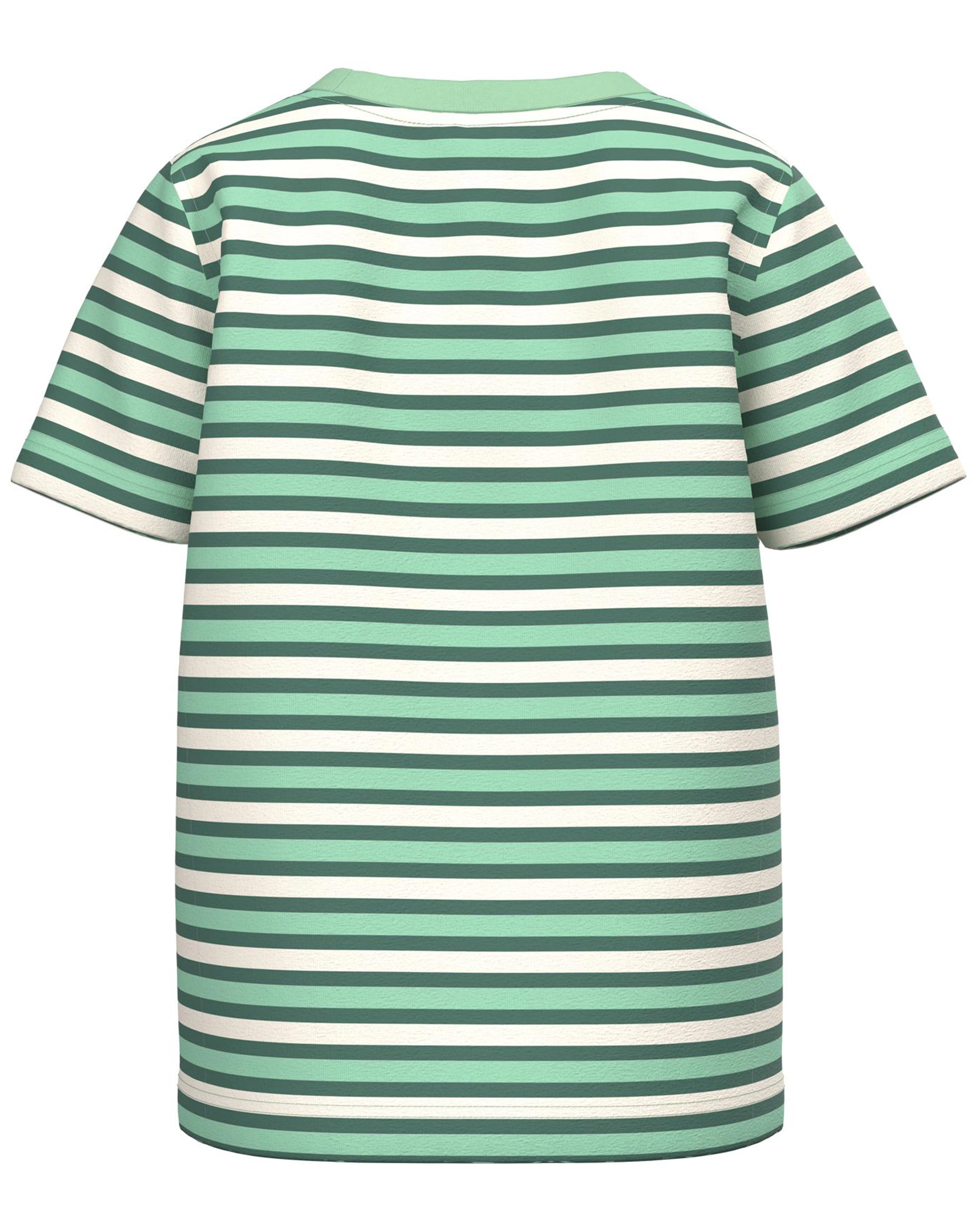 T-Shirt NMMDIK geringelt in hemlock