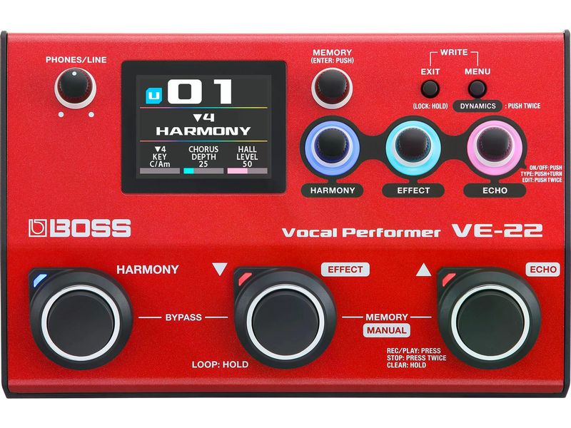 BOSS Effektgerät VE-22 Vocal Performer Multi-Effekt