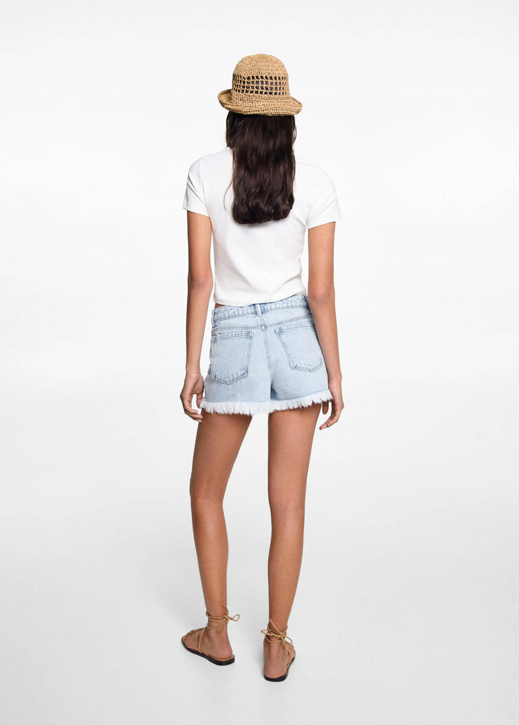 MANGO TEEN denim short lichtblauw