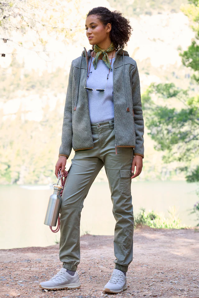 Vivance active Trekkinghose »Cargo Jeans Optik«  Baumwollmix mit Cargo Taschen